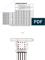 Inclined Spectetor and Stage Portion Base Plate Detail Schedule