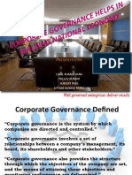 Corporate Governance Building National Economy
