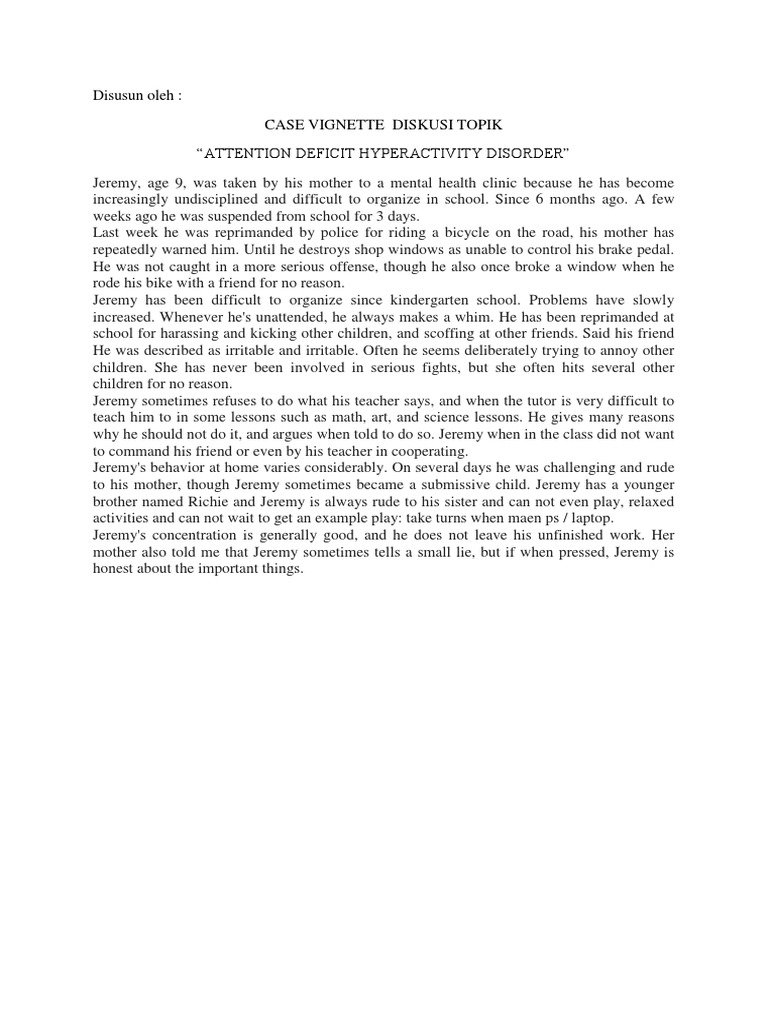 Case Adhd PDF