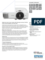 Epson TW5600 2500-Lumen Full HD Home Theatre Projector Datasheet