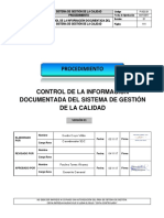 P-SGC-01 v.01 Control de La Información Documentada Del SGC