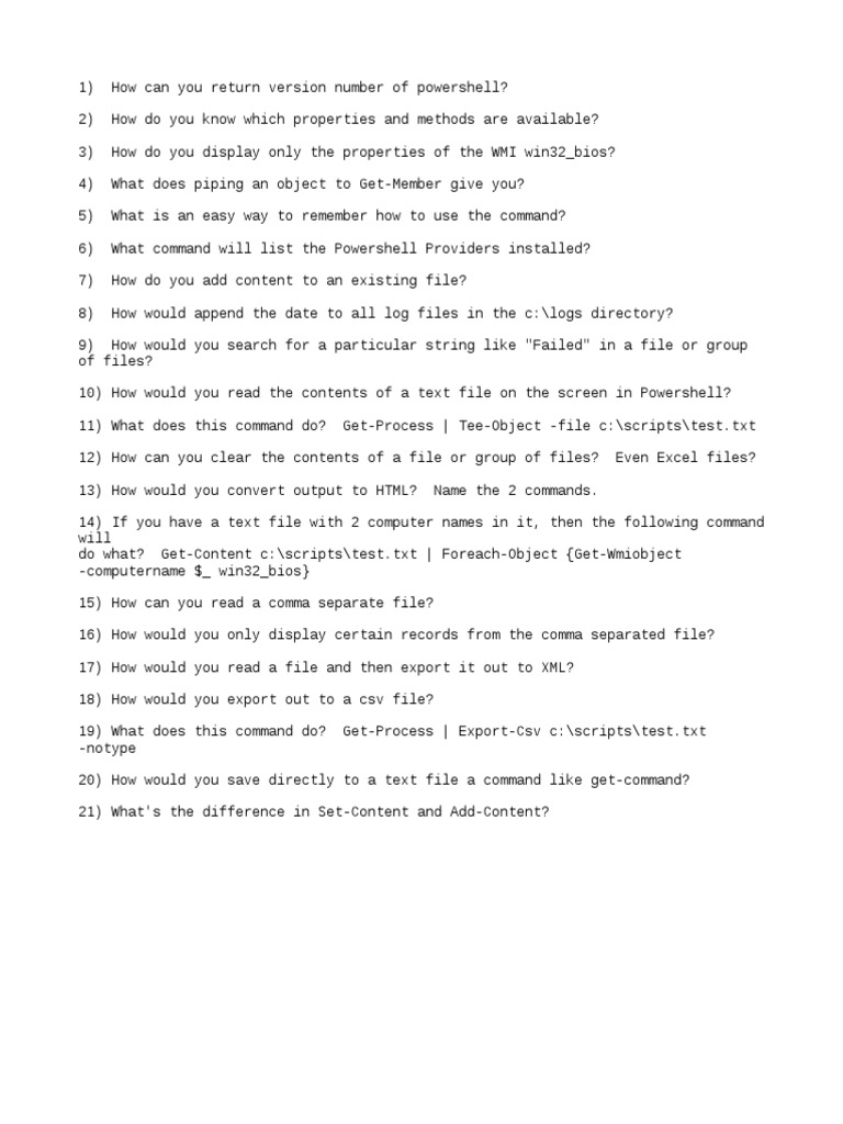 Powershell File Management Techniques | PDF | Comma Separated Values ...