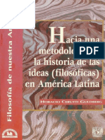 1997 Hacia Una Metodología de La Historia de Las Ideas (Filosóficas) en América Latina.
