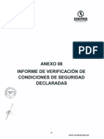Anexo 08 Informe de Verificacion de Condiciones de Seguridad Declaradas PDF