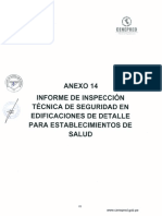 Anexo 14 Informe de ITSE de Detalle para Establecimientos de Salud