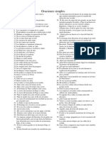 Oraciones Simples PDF