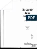 The Gulf War Did Not Take Place - Baudrillard