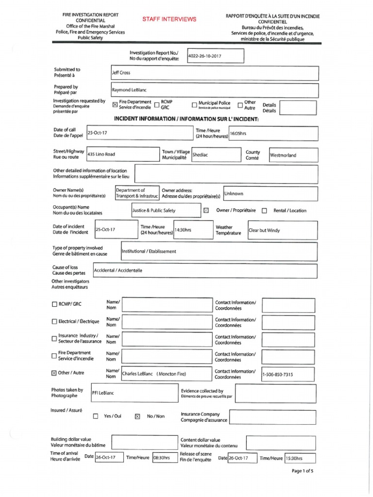 Fire Marshal Report On Blaze at Southeast Correctional Center PDF