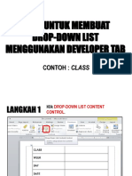 Cara Untuk Membuat Drop Down List