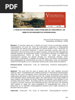 A Crise Do Historicismo Como Problema de Consciência Um Debate Historiográfico Internaciona Marcelo Durão Rocrigues Da Cunha