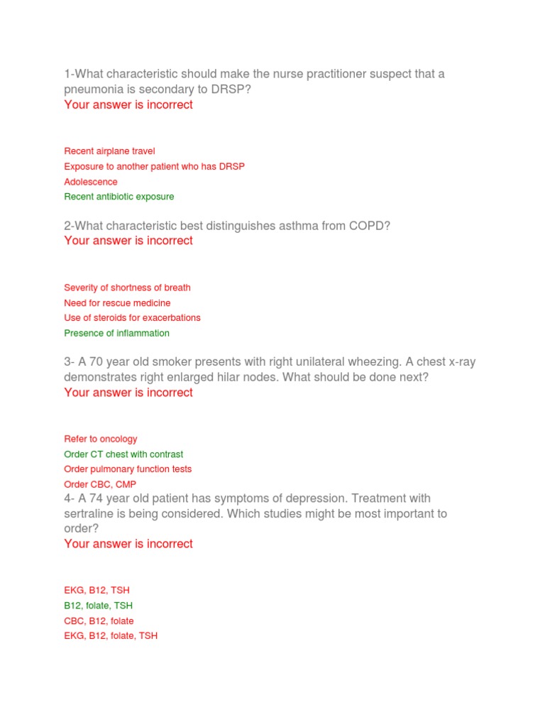 Apea Review Question | PDF | Anemia | Headache