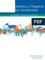 Ricardo Montero, AnalÃ A G. Autino-SistemÃ¡tica y Filogenia de Los Vertebrados Con Ã©nfasis en La Fauna Argentina-Universidad Nacio