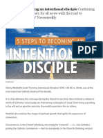 5 Steps To Becoming An Intentional Disciple