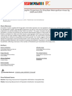 patially Explicit Demographic Projections for Brazilian Metropolitan Areas by 2020 and 2030