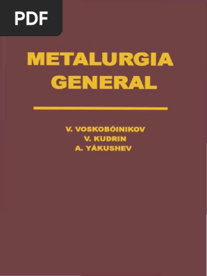 Metalurgia General Pdf Chemical Substances Materials