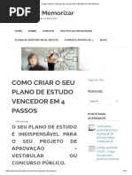 Como Criar o Seu Plano de Estudo Vencedor Em 4 Passos