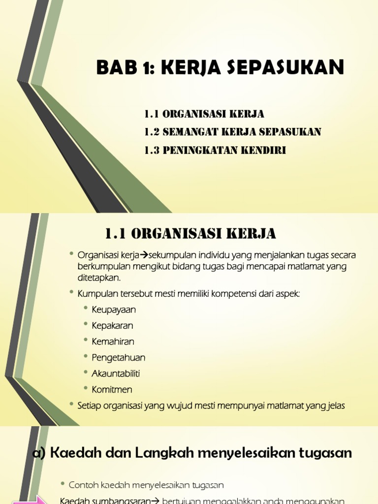 Bab 1 Kerja Sepasukan Pdf