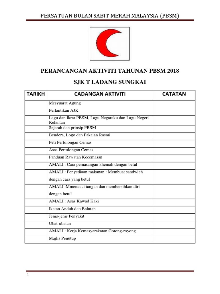 Rancangan Tahunan Pbsm Pdf