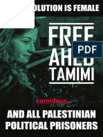 Free Ahed poster