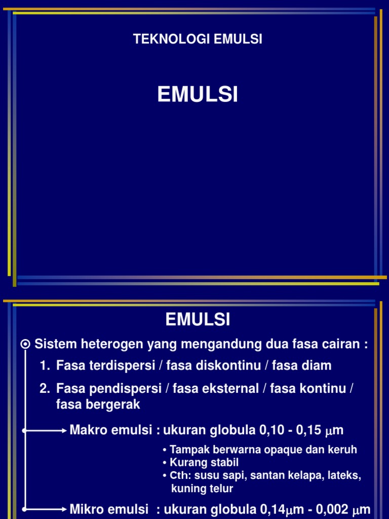 Contoh Jurnal Emulsi - Simak Gambar Berikut