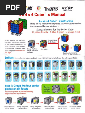 4x4x4 Cube S Manual Polytopes Puzzles