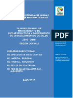 Plan Multianual de Mantenimiento 2016 Diresa Ucayali Consolidado