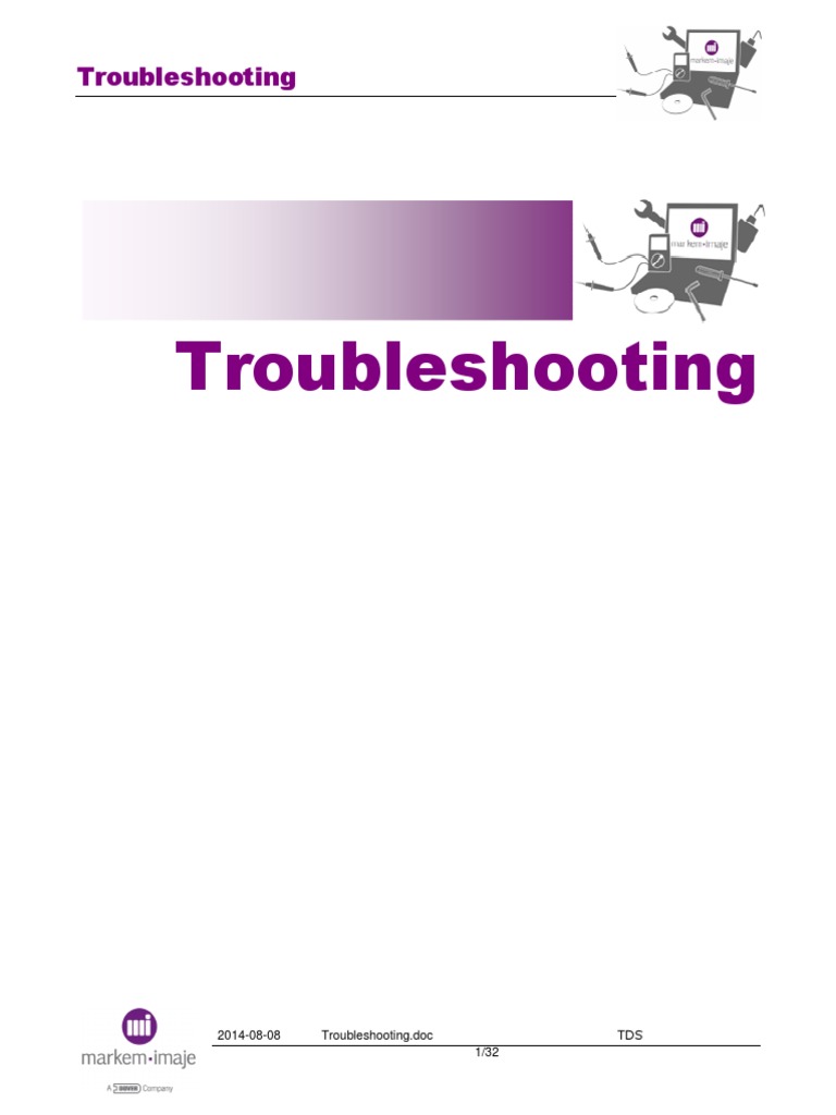 Markem-Imaje 2200 Troubleshooting Guide | PDF | Printer (Computing ...