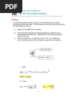 EE-447 Power System Analysis I: Problem 1