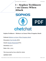 Transcript - Sophos Techknow - Malware On Linux: When Penguins Attack - Naked Security