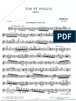 Jean-Philippe Rameau - Castor Et Pollux (Alto Saxophone & Piano) PDF