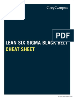 Six Sigma Black Belt - Cheat Sheet