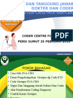 Peran Dokter Dan Koder Dalam Sistem Case Mix INA