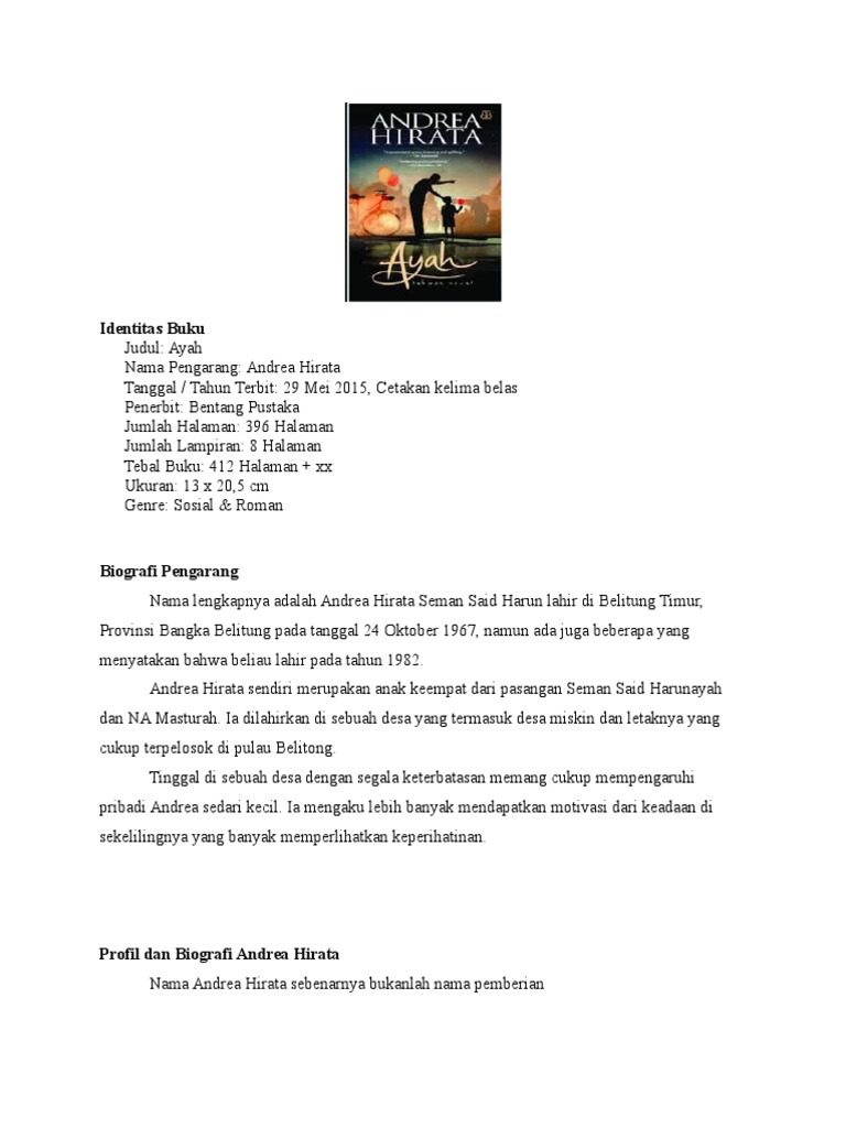 Resensi Novel Ayah 2 Ikram