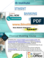 Financial Modelling Courses in Delhi - Ibinstitute.in