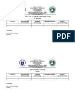 Action Plan On Early Registration Activities