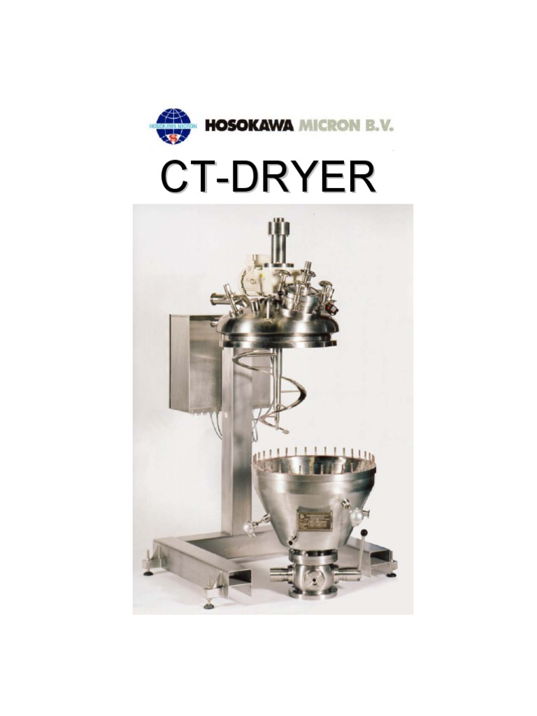 Working Principle of Nauta Dryer PDF Clothes Dryer Vacuum