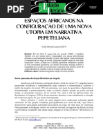 Utopia Na Narrativa Pepeteliana