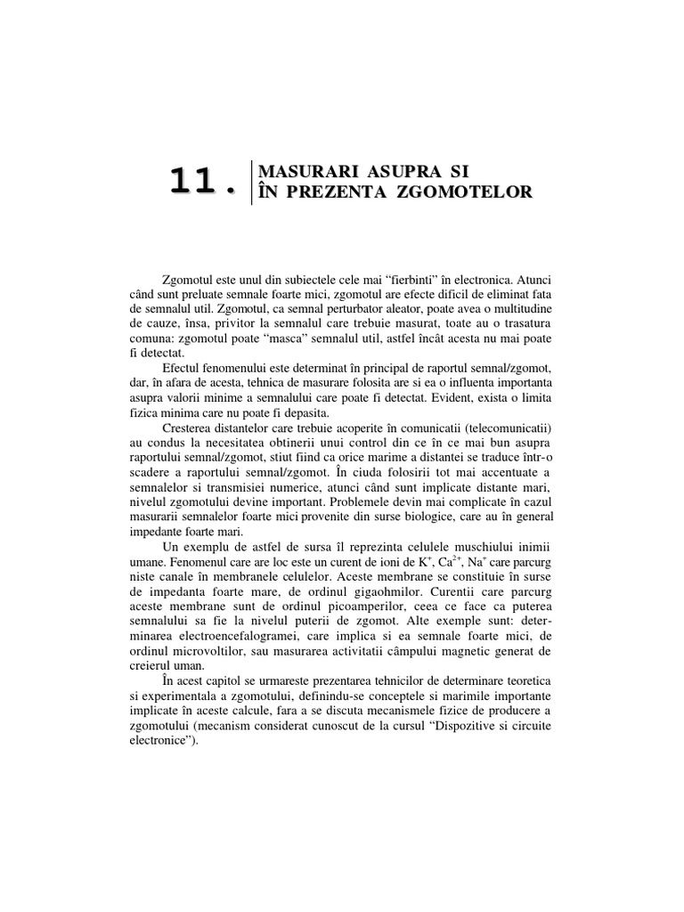 Masurari in Prezenta Zgomotului PDF | PDF