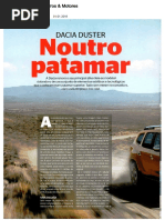 NOVO DACIA DUSTER NA "CARROS & MOTORES"