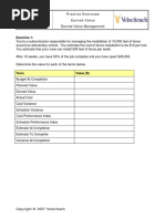 Earned Value Practice Exercises