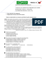 Subiect Si Barem LimbaRomana EtapaII ClasaIV 11-12 PDF