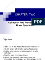 Chapter Two: Collection and Preservation of Urine Specimen