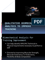 Qualitative Biomechanical Analysis To IMPROVE TRAINING