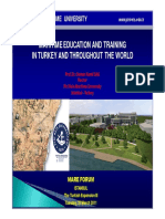 Maritime Education and Training in Turkey and Throughout The World
