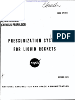 NASA - Sp8112 - Space Vehicle Design Criteria - Pressurization System For Liquid Rockets