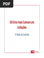 Seminário 50 Erros Mais Comuns ENAP Sandro Bernardes 2016