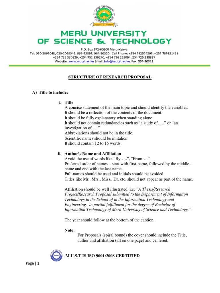 Research Proposal Structure Guide | PDF | Thesis | Citation