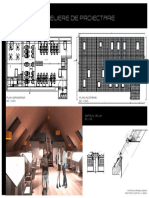 Amenajare Ateliere de Proiectare: Plan Acoperis SC. 1/100 Plan Mansarda SC. 1/100