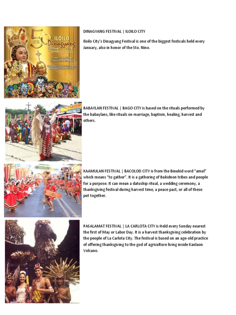 Dinagyang Festival PDF Festival Entertainment Events