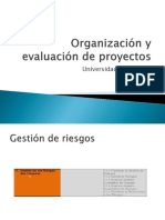 Organización y Evaluación de Proyectos - Riesgos